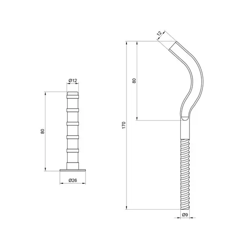 Крепеж SD Plus на алюминиевый радиатор 9х170 мм SD112170 - PRORAB image-1