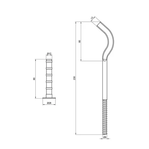 Крепеж SD Plus на алюминиевый радиатор 9х230 мм SD112230 - PRORAB image-1