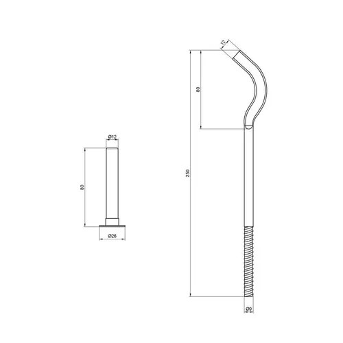 Крепеж SD Plus на алюминиевый радиатор 9х250 мм SD112250 - PRORAB image-1