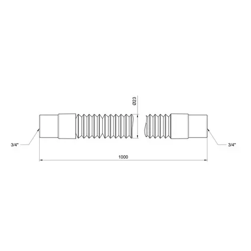 Шланг слив SD Plus для стиральной машины 100 см SD096W100 - PRORAB image-1