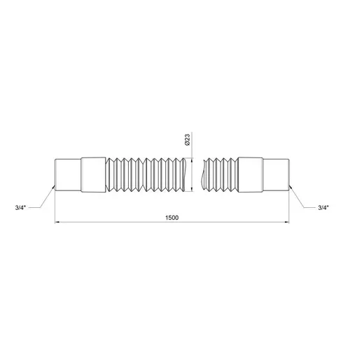 Шланг слив SD Plus для стиральной машины 150 см SD096W150 - PRORAB image-1