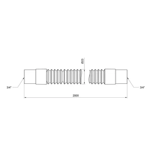 Шланг слив SD Plus для стиральной машины 200 см SD096W200 - PRORAB image-1