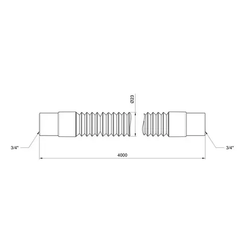 Шланг слив SD Plus для стиральной машины 400 см SD096W400 - PRORAB image-1