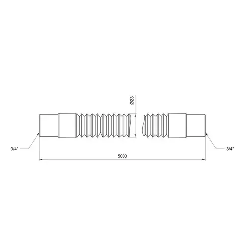 Шланг слив SD Plus для стиральной машины 500 см SD096W500 - PRORAB image-1