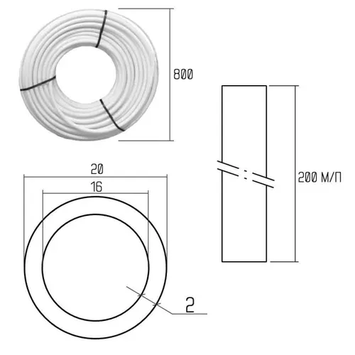 Труба GOLD-PEX Icma 20х2 мм, 200 м №P198 - PRORAB image-1