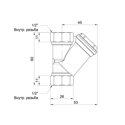 Фильтр SD Forte 1/2" для воды SF124W15 - PRORAB image-1