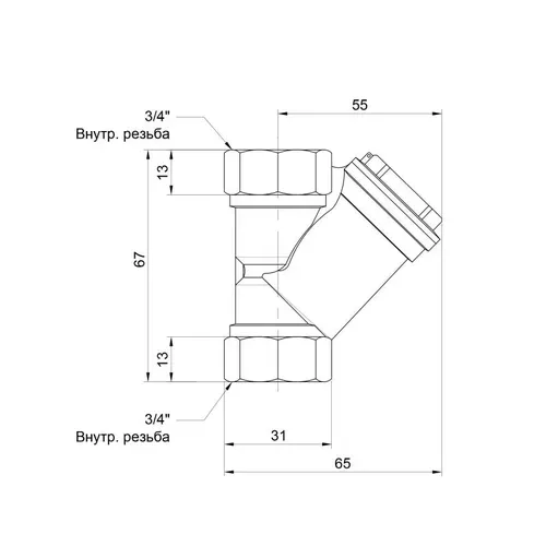 Фильтр SD Forte 3/4" для воды SF124W20 - PRORAB image-1