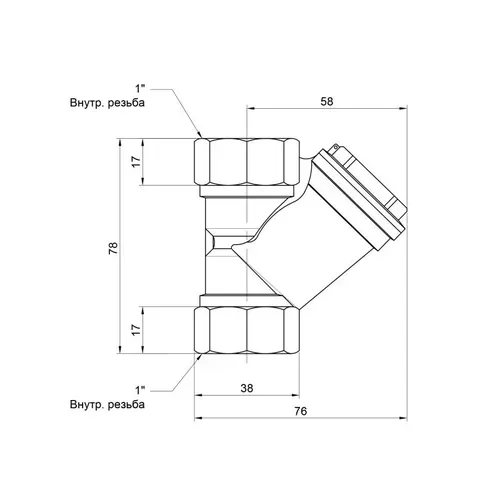 Фильтр SD Forte 1" для воды SF124W25 - PRORAB image-1