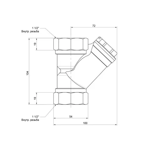 Фильтр SD Forte 1" 1/2 для воды SF124W40 - PRORAB image-1