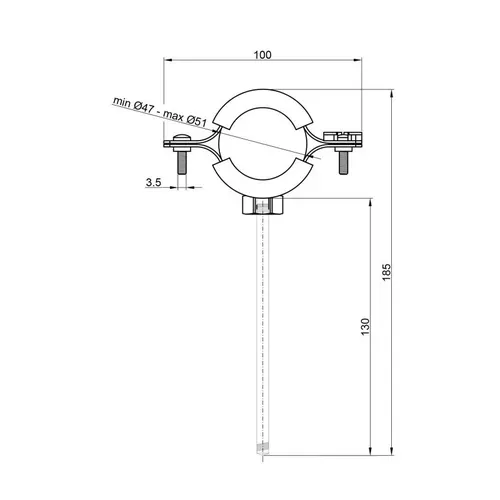 Хомут SD Plus 1" 1/2 SD10040 - PRORAB image-1