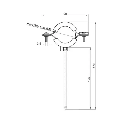 Хомут SD Plus 1" 1/4 SD10032 - PRORAB image-1