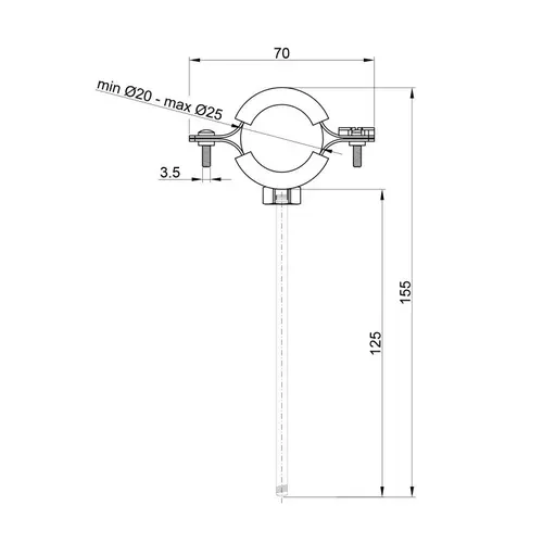 Хомут SD Plus 1/2" SD10015 - PRORAB image-1