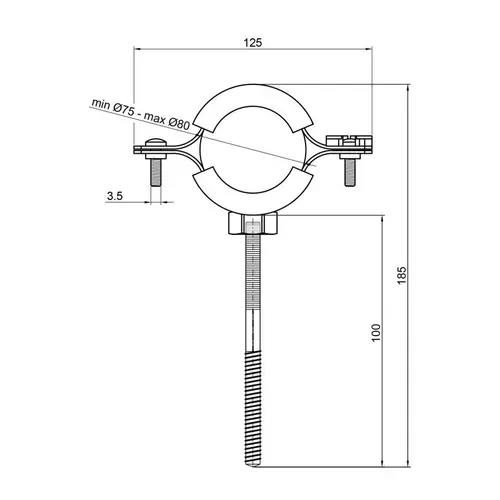 Хомут SD Plus 2" 1/2 SD10063 - PRORAB image-1