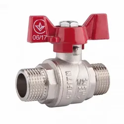 Кран шаровой SD Forte 1/2" НР для воды (бабочка) SF606W15 - PRORAB image-7