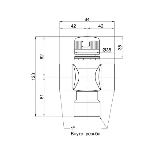 Смеситель термостатический Icma 1" №149 - PRORAB image-1