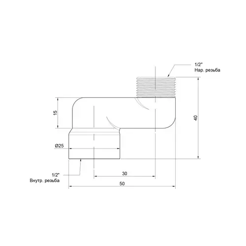 Эксцентрик радиаторный Icma 1/2"х3 см №720 - PRORAB image-1