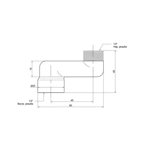 Эксцентрик радиаторный Icma 1/2"х4 см №720 - PRORAB image-1