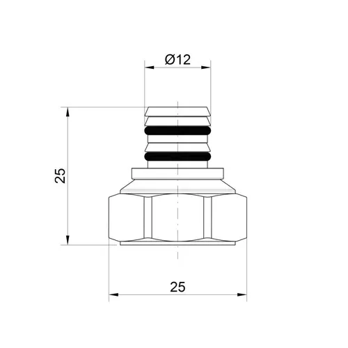 Наконечник Icma 1/2" 16х2 №98 - PRORAB image-1