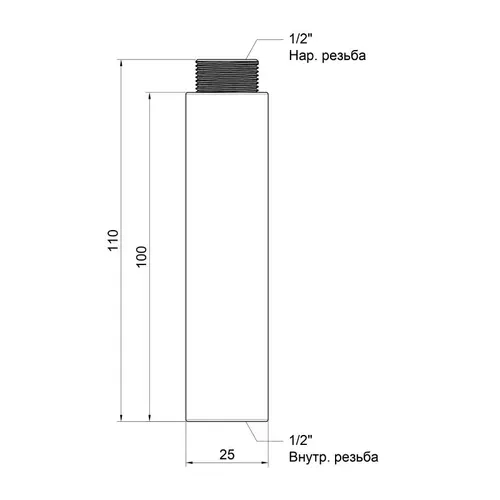 Удлинитель Icma 100х1/2" №19 - PRORAB image-3