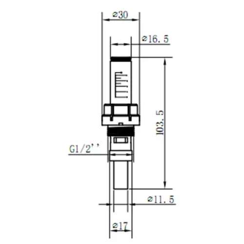 Расходомер SD Forte 1/2"х3/4" для коллектора SFE008 - PRORAB image-1