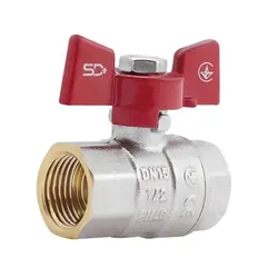 Кран шаровой SD Plus 1/2" ВР для воды (бабочка) SD602NW15PN40 - PRORAB image-15