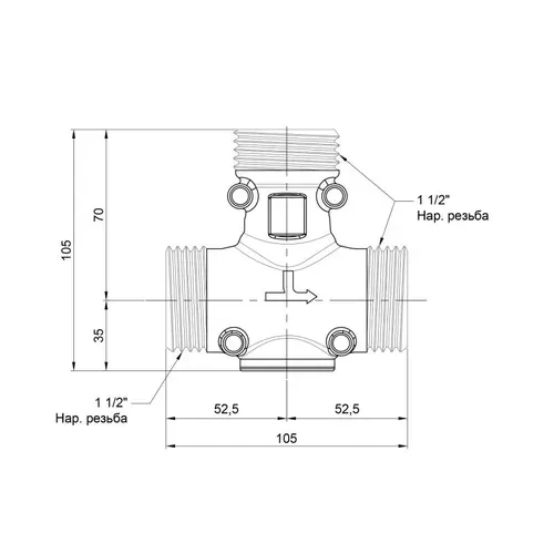 Антиконденсационный клапан Icma 1" 1/2 НР №131 - PRORAB image-1