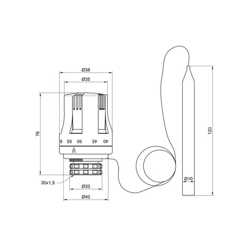 Термоголовка SD Plus 30х1,5 SD355 - PRORAB image-1