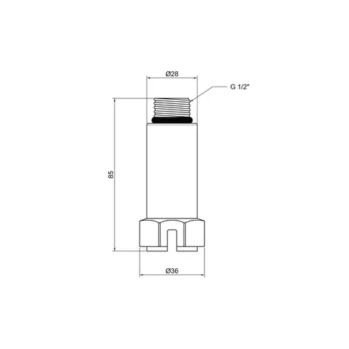 Заглушка "пробка" PPR Thermo Alliance 1/2" НР - PRORAB image-1