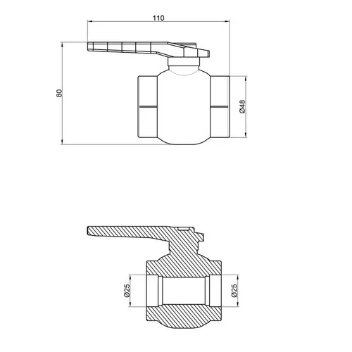 Кран шаровой PPR Thermo Alliance 25 - PRORAB image-1