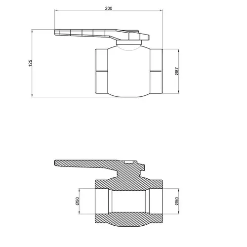 Кран шаровой PPR Thermo Alliance 50 - PRORAB image-1