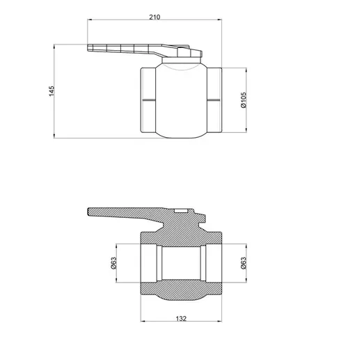 Кран шаровой PPR Thermo Alliance 63 - PRORAB image-1