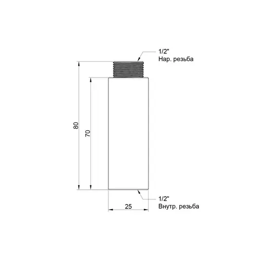 Удлинитель Icma 70х1/2" №19 - PRORAB image-2