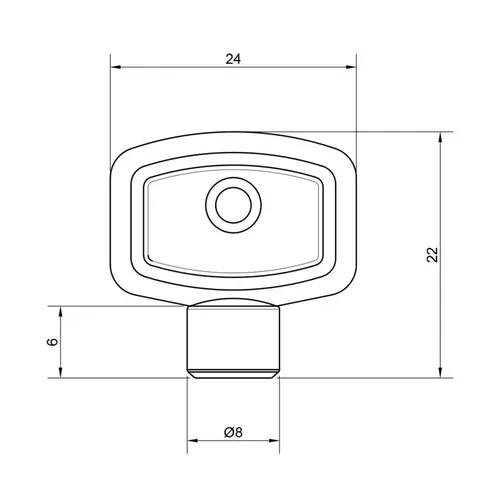 Ключ под кран Маевского SD Plus SD197Z - PRORAB image-1