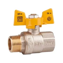 Кран шаровой SD Plus 1" ВН для газа (бабочка) SD607NG25PN40 - PRORAB image-15