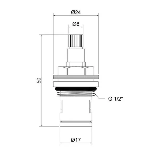 Кран-букса Lidz (CRM) 53 01 000 00 1/2" - PRORAB image-1