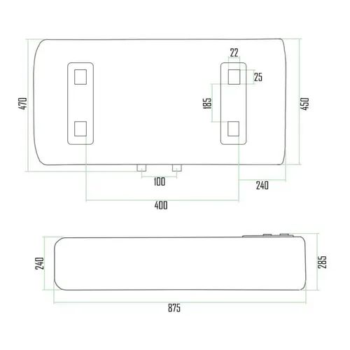 Водонагреватель Thermo Alliance 50 л, мокрый ТЭН 2 кВт (0,8+1,2) (DT50H20GPD) - PRORAB image-1