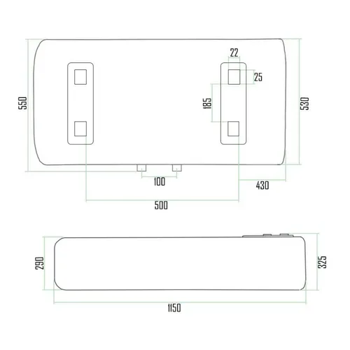 Водонагреватель Thermo Alliance 100 л, мокрый ТЭН 2 кВт (0,8+1,2) (DT100H20GPD) - PRORAB image-1