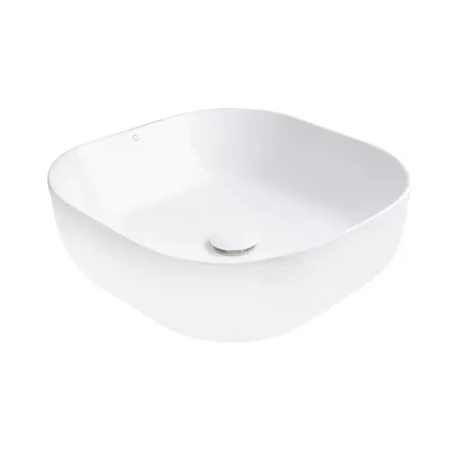 Раковина-чаша Qtap Kolibri 430х430х150 White с донным клапаном QT1011K396W - PRORAB image-2