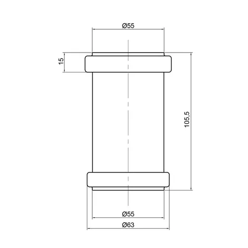 Муфта PPR канализационная TA Sewage 50 - PRORAB image-1