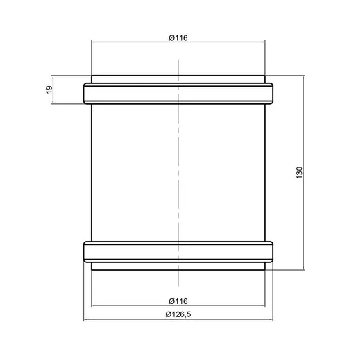 Муфта PPR канализационная TA Sewage 110 - PRORAB image-1