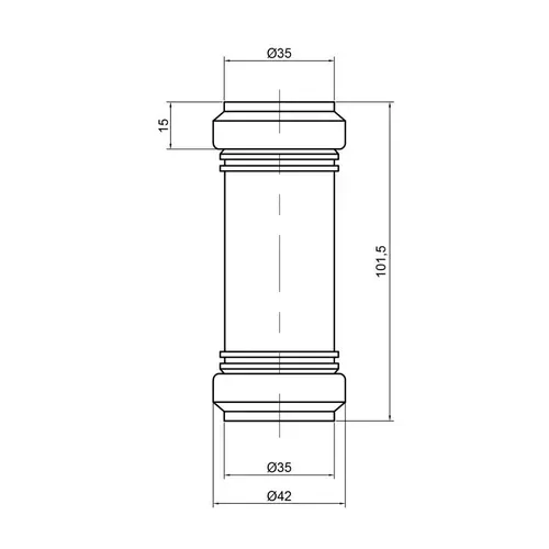 Муфта PPR канализационная TA Sewage 32 - PRORAB image-1