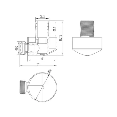 Подключение для шланга Qtap CRM 0020 - PRORAB image-1