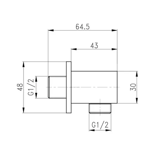 Подключение для шланга Qtap CRM B130 - PRORAB image-1