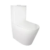 Унитаз-компакт Qtap Stork безободковый с сиденьем Soft-close QT15222178W - PRORAB image-1