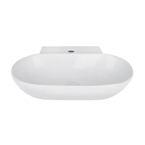 Раковина Qtap Cardinal 565х400х130 White с донным клапаном QT0411K177W - PRORAB image-2