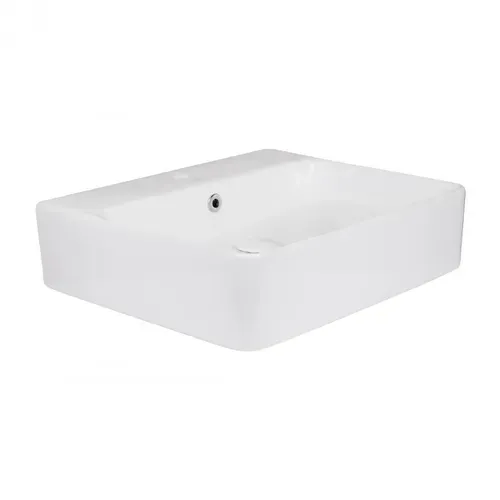 Раковина Qtap Nando 500х420х130 White с донным клапаном QT1211K404AW - PRORAB image-5