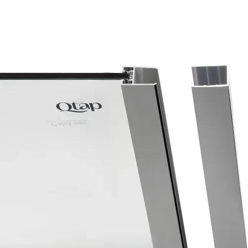 Душевая перегородка Qtap Walk-In Glide CRM2012.C8 120х190 см, стекло Clear 8 мм, покрытие CalcLess - PRORAB image-5