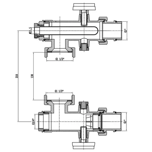 Коннектор для коллектора SD Forte 1" SF005W25 - PRORAB image-1