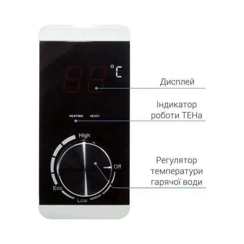 Водонагреватель Thermo Alliance Slim 50 л, сухой ТЭН 2х(0,8+1,2) кВт (D50V20J(D)1-K) - PRORAB image-2