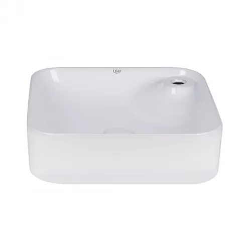 Раковина-чаша Qtap Stork 430x430x120 White с донным клапаном QT15112194W - PRORAB image-2